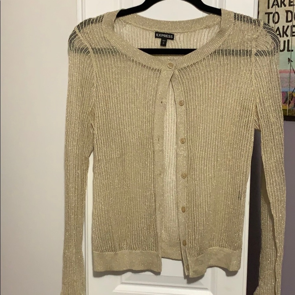 EUC Gold Shimmer Cardigan